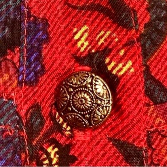 Vintage 80s Deadstock Floral Dress from Peri Petites Sz S - Picture 5 of 5